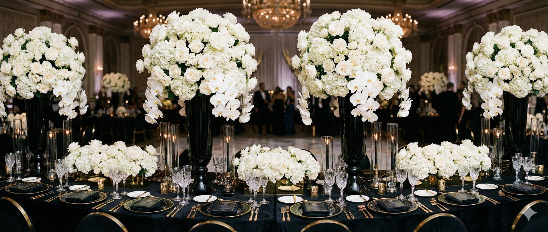 Luxury Wedding Floral Setup